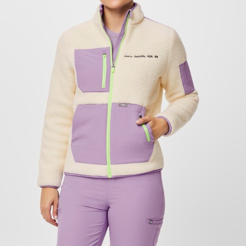 Figs Sherpa Lavender Jacket